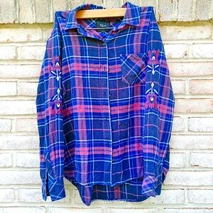 Rails | Milo midnight magenta with Floral medium